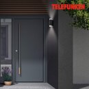 Telefunken LED Außenleuchte Wandlampe Lublin Schwarz IP44 2x 5W GU10 800lm Neutralweiß 4000K Up&Down