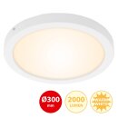 Briloner LED Deckenleuchte Wandlampe Fire Weiß...