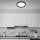 Briloner LED Deckenleuchte Panel Cadre Schwarz Ø29,7cm 18W 2400lm warmweiß 3000K Backlight Effekt