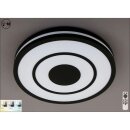 Briloner LED Deckenleuchte Ripple Schwarz Ø35cm...