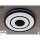 Briloner LED Deckenleuchte Ripple Schwarz Ø35cm 24W 1920lm CCT 3000K - 6500K Dimmbar Fernbedienung