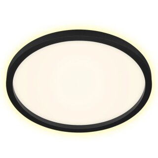 Briloner LED Deckenleuchte Cadre Schwarz Ø42,5cm 22W 3000lm warmweiß 3000K Dimmbar