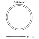 Briloner LED Deckenleuchte Cadre Schwarz Ø42,5cm...