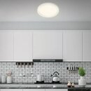 Briloner LED Deckenleuchte Wandlampe Cadre Weiß Ø30cm 18W 2400lm Warmweiß 3000K Backlight