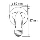 Paulmann LED Filament G60 mini Globe 7W = 60W E27 klar...