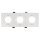 Einbaurahmen McShine 3-fach Weiß eckig 253x93mm max. 3 x 50W schwenkbar