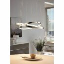 Eglo LED Pendelleuchte Hängelampe Nebreda Chrom Ø45cm 15,4W 1580lm warmweiß 3000K