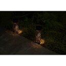 2er-Set Paulmann Pauleen LED Solarspieß Sunshine Gloss Schwarz IP44 extra warmweiß 1800K