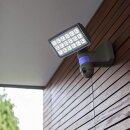 Lutec LED Fluter Peri Connected grau IP44 25W 2120lm CCT 2700K-6500K Sensor Kamera schwenkbar WiFi