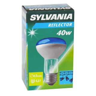 Sylvania Reflektor Glühbirne R63 40W Blau E27 Glühlampe Spot *Sonderpreis Restposten*