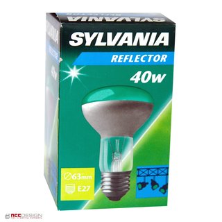Sylvania Reflektor Glühbirne R63 40W Grün E27 Glühlampe Spot *Sonderpreis Restposten*
