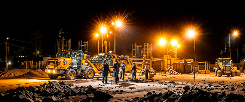 Baustelle richtig beleuchten